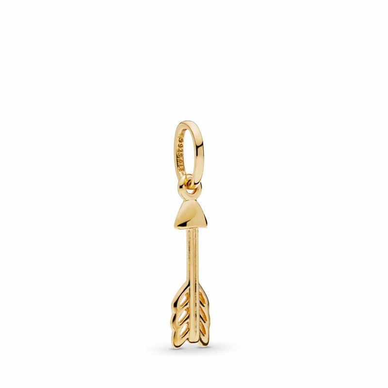 Pandora Shine™ Arrow Of Cupid Charm Ireland - 18ct Gold Plated - 051289LWH